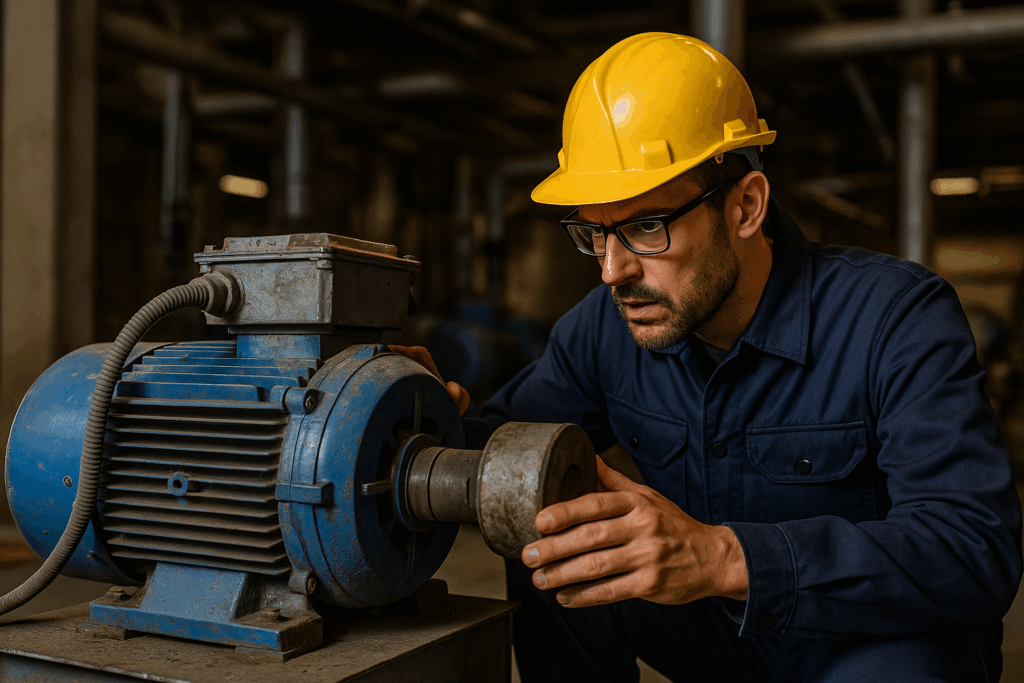 motor electrico industrial detenido